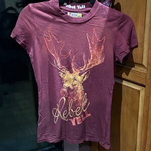 Rebel Yell Deer Graphic T-Shirt “I don’t give a buck”